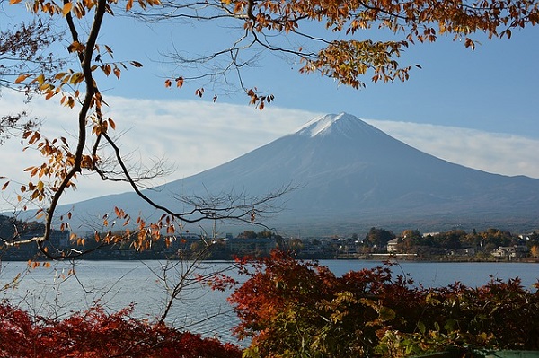 山梨県側からの富士山